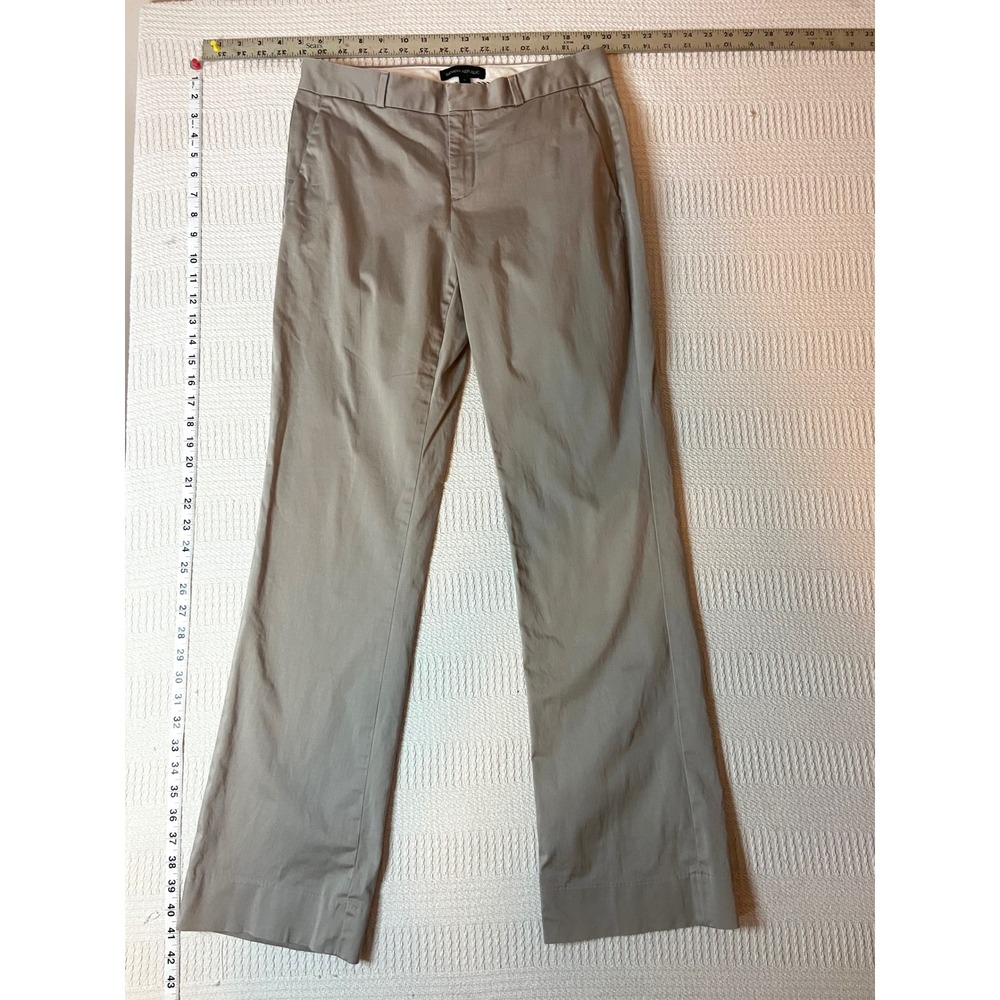 Banana Republic Logan Fit Khaki Tan Straight Leg Dress Pants Size 4